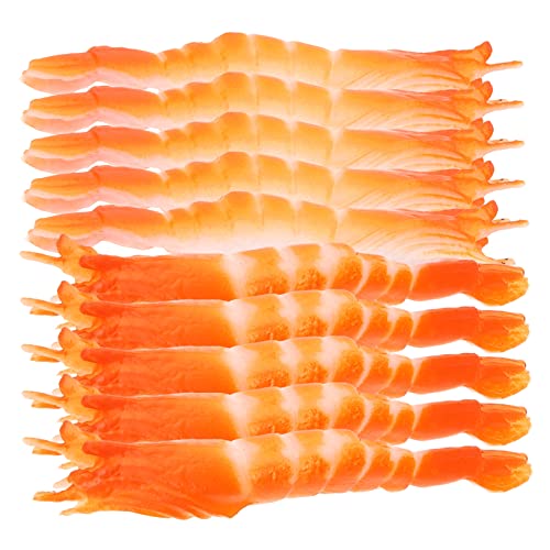 BESTonZON 10St Simulierte gekochte Garnelen für kinderspielzeug wohnraumdeko Children Toys wohnungsdeko Kleinkinder Blechschild Fake-Garnelen- Meerestiermodell PVC BESTonZON 10St Simulierte gekochte Garnelen für kinderspielzeug wohnraumdeko Children Toys wohnungsdeko Kleinkinder Blechschild Fake-Garnelen- Meerestiermodell PVC von BESTonZON