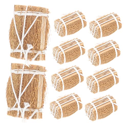 BESTonZON 10St Strohballen zum Dekorieren für kinderspielzeug spielzeuge für Cute Decor Children Toys Miniatur Hay-Modell Puppenhausspielzeug Minihaus für Holz BESTonZON 10St Strohballen zum Dekorieren für kinderspielzeug spielzeuge für Cute Decor Children Toys Miniatur Hay-Modell Puppenhausspielzeug Minihaus für Holz von BESTonZON