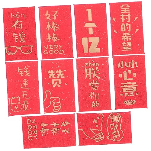 BESTonZON 10St Teilesatz Dinge Nussknacker-Ballettfiguren Nussknacker Figur rosa Nussknacker Dekoration Schlafzimmer Bedroom Decoration Rotes Umschlagset Mini simuliertes rotes Paket Papier BESTonZON 10St Teilesatz Dinge Nussknacker-Ballettfiguren Nussknacker Figur rosa Nussknacker Dekoration Schlafzimmer Bedroom Decoration Rotes Umschlagset Mini simuliertes rotes Paket Papier von BESTonZON