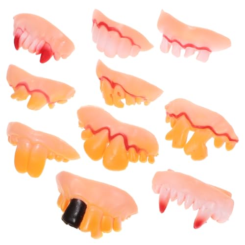 BESTonZON 10St Zahnpasta Reißzähne Streiche gefälschte lustige Zahnprothesen Karneval Zahnersatz Halloween Costume Halloween Kleidung Halloween deko Halloween-Zahnersatz Falsche Zähne Gummi BESTonZON 10St Zahnpasta Reißzähne Streiche gefälschte lustige Zahnprothesen Karneval Zahnersatz Halloween Costume Halloween Kleidung Halloween deko Halloween-Zahnersatz Falsche Zähne Gummi von BESTonZON