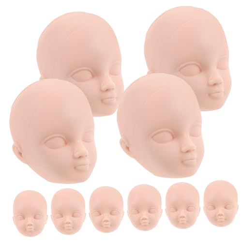 BESTonZON 10Stücke Teiliges DIY Puppenköpfe für Handwerk Puppenköpfe zum Basteln und Make Up Praxis Puppenhaus Dekoration und Kreative Projekte von BESTonZON