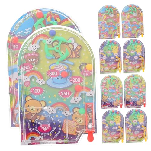 BESTonZON 10Stücke Teiliges Kinderspielzeug Interaktives Pinball Flipperspiel für Kreatives Tischspiel im Cartoon Stil Fördert Motorik und Kreativität für Geburtstagsgeschenke BESTonZON 10Stücke Teiliges Kinderspielzeug Interaktives Pinball Flipperspiel für Kreatives Tischspiel im Cartoon Stil Fördert Motorik und Kreativität für Geburtstagsgeschenke von BESTonZON