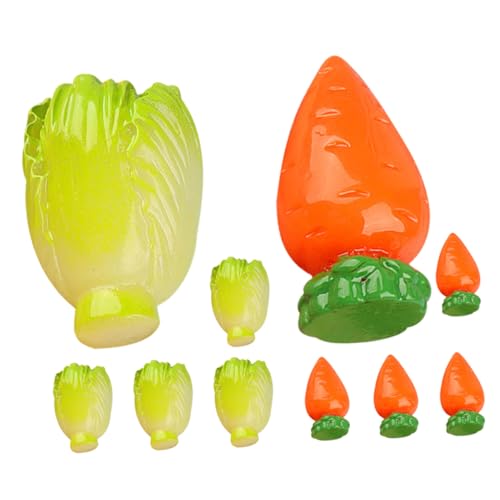 BESTonZON 10pcs Realistische Gemüsemodelle Künstlich Kleines Gemüse Simuliertes Gemüse Präsentieren Requisiten von BESTonZON