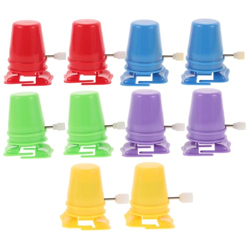 BESTonZON 10st Gehbewegung Ultraleichtes Handgefertigtes Laufmaschinenspielzeug Zur Druckentlastung Kinderspielzeug Manuelles Zappeln Tülle Plastik von BESTonZON