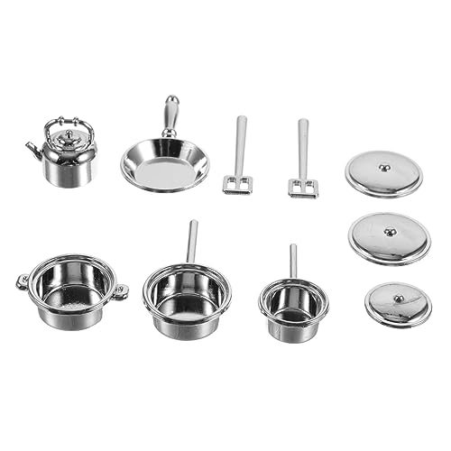 BESTonZON 10st Haushaltsgeräte Puppenküche Machen Mini-küchendekoration Miniaturen Schlammküche Haushaltszubehör Eiswürfelbereiter Küchenhelfer Legierung Silver BESTonZON 10st Haushaltsgeräte Puppenküche Machen Mini-küchendekoration Miniaturen Schlammküche Haushaltszubehör Eiswürfelbereiter Küchenhelfer Legierung Silver von BESTonZON