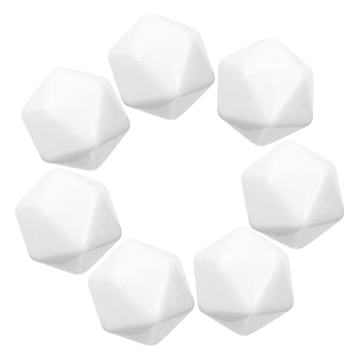 BESTonZON 10st Leere Würfel Fliesen 5,5 x 8,5 Papier Leerzeichen Leere Blöcke Malen Kleine Würfel DIY-würfel Weiß Acryl von BESTonZON