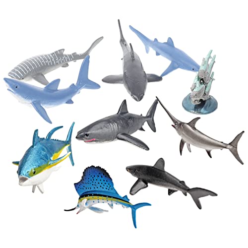 BESTonZON 10st Meeresfischmodell Auto Badewanne Ozeantierfiguren Haifigur Hai- Kleinkindspielzeug Badespielzeug Meerestiere Tiermodell Plastik BESTonZON 10st Meeresfischmodell Auto Badewanne Ozeantierfiguren Haifigur Hai- Kleinkindspielzeug Badespielzeug Meerestiere Tiermodell Plastik von BESTonZON