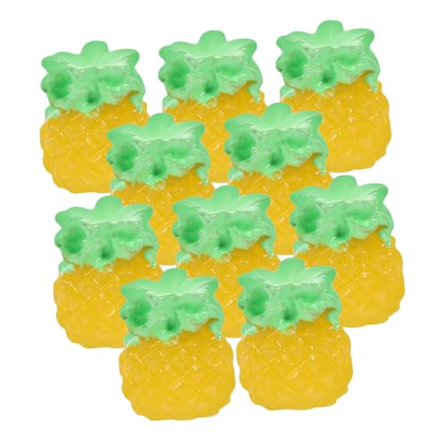 BESTonZON 10st Minifrüchte Mini-Dinge Gefälscht Vorgeben Mini-Sachen Mini- Miniaturen Puppenhaus-Miniatur Künstlich Mini-puppenhaus Puppenflaschen Abs Yellow von BESTonZON