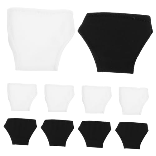 BESTonZON 10st Puppe Höschen Patch Puppenkleidung Süße Gestreifte Puppe Realistisches Babypuppenzubehör Kohlbeet-Puppen Babypuppen-Outfits Babypuppensachen Puppenpyjama Polyester von BESTonZON