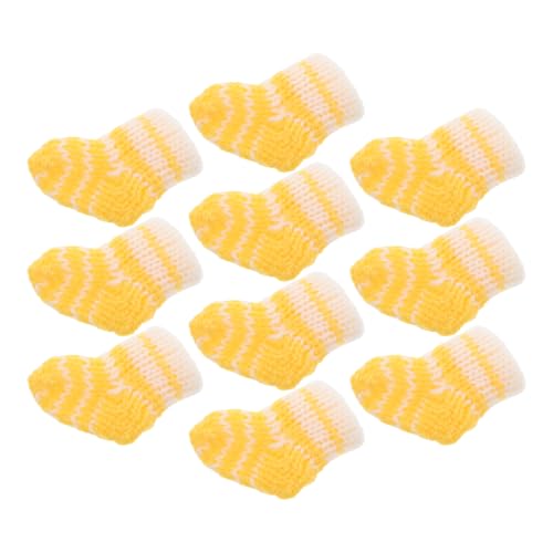 BESTonZON 10st Puppensocken Mini-puppenunterwäsche Junge Puppen Spielzeugpuppen Weihnachtspuppen Puppen Nachfüllen Windelzubehör Für Babypuppen Strümpfe Puppen Tragbares Garn von BESTonZON