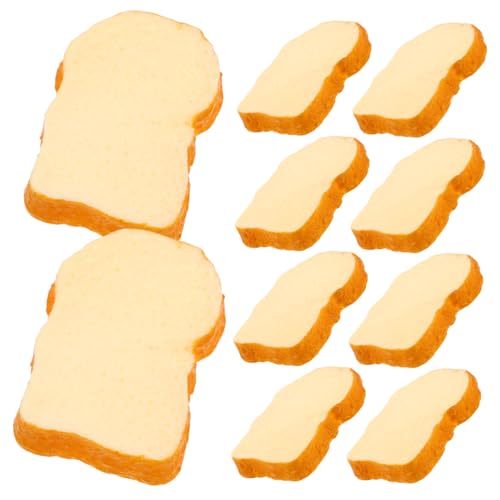 BESTonZON 10st Simulierte Toastscheiben Falsches Brot Simulationstoast Simuliertes Brot Realistische Lebensmittel-Requisiten Kunstbrot Künstlich Realistisches Lebensmittelspielzeug Beige PVC BESTonZON 10st Simulierte Toastscheiben Falsches Brot Simulationstoast Simuliertes Brot Realistische Lebensmittel-Requisiten Kunstbrot Künstlich Realistisches Lebensmittelspielzeug Beige PVC von BESTonZON