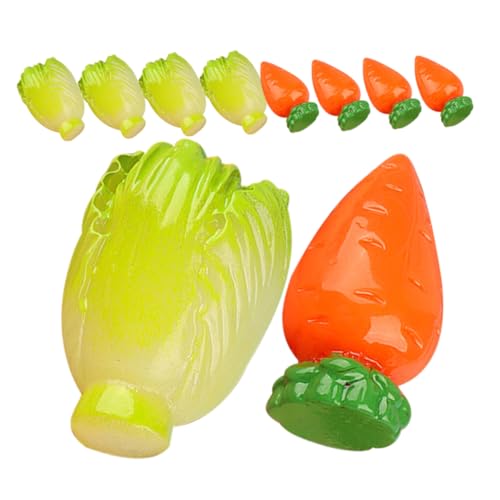 BESTonZON Realistische Simulation Gemüsemodelle 10 Stück Künstliche Kunstkarotten Für Home Store Und Fotografie von BESTonZON