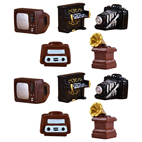BESTonZON 10stücke Teiliges Mini-Resin-deko Vintage Baumuster Piano Grammophon Fernseher Radio Kamera Je Nostalgische Wohnaccessoires Für Kreative Bastelprojekte Und Stilvolle Dekoration BESTonZON 10stücke Teiliges Mini-Resin-deko Vintage Baumuster Piano Grammophon Fernseher Radio Kamera Je Nostalgische Wohnaccessoires Für Kreative Bastelprojekte Und Stilvolle Dekoration von BESTonZON