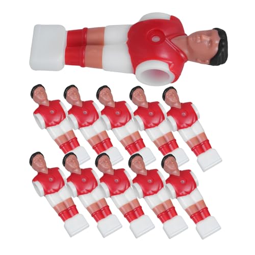 BESTonZON 11 Stück Teiliges Foosball Figuren aus Robustem Kunststoff Verschleißfest und Langlebig Farbintensive Fußballspieler für Tischkicker Einfache Montage Passend für von BESTonZON