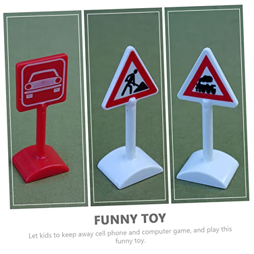 BESTonZON 11 Stück Teiliges Mini Verkehrszeichen aus Robustem Realistische Straßensperren und Ampeln für Pädagogisches Rollenspiel zur Verkehrserziehung und Symbolerkennung Buntes BESTonZON 11 Stück Teiliges Mini Verkehrszeichen aus Robustem Realistische Straßensperren und Ampeln für Pädagogisches Rollenspiel zur Verkehrserziehung und Symbolerkennung Buntes von BESTonZON