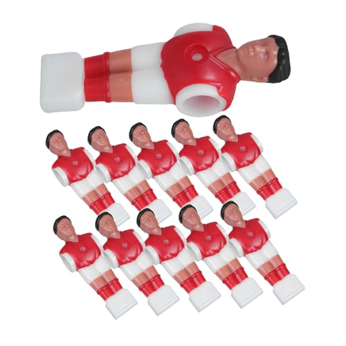 BESTonZON Tischfußballfiguren Aus Kunststoff – 11 Stück Fußballtisch-puppenspieler – Desktop-fußballmänner von BESTonZON