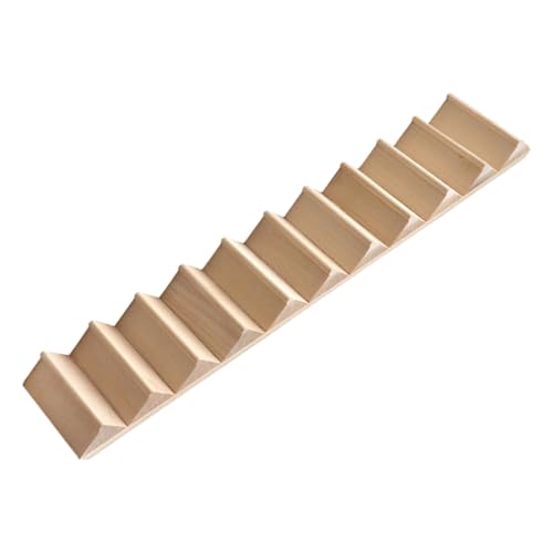 BESTonZON 112 Puppenhaus Miniaturmöbel Treppen Zimmerdeko Häuser Puppenhaus Treppe Miniaturhandläufe Treppenstufen Aufkleber Miniatur Gartenzubehör Miniaturtreppe Holz von BESTonZON