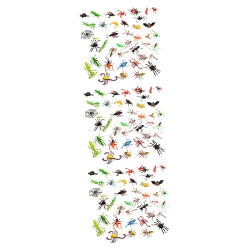BESTonZON 117 STK simulierte Insekten Tierspielzeug Streichspielzeug gefälschter Streich Wurm Kinderspielzeug Spielzeuge Simulation trickst Insekten aus Trick Insekt Spinne Requisiten PVC von BESTonZON