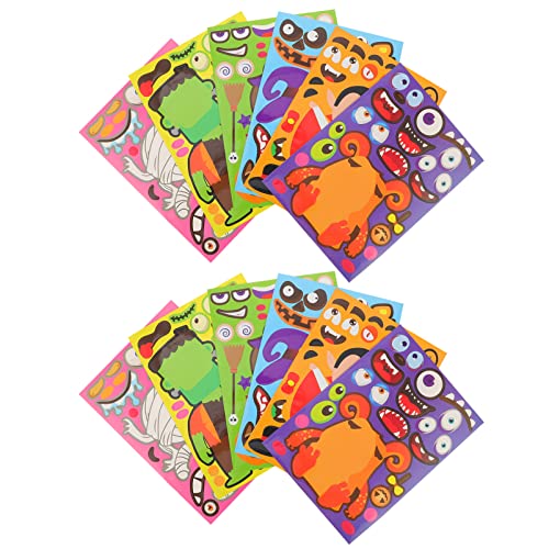 BESTonZON 12 Blätter Aufkleber Puzzles Halloween Decals Für Papier von BESTonZON