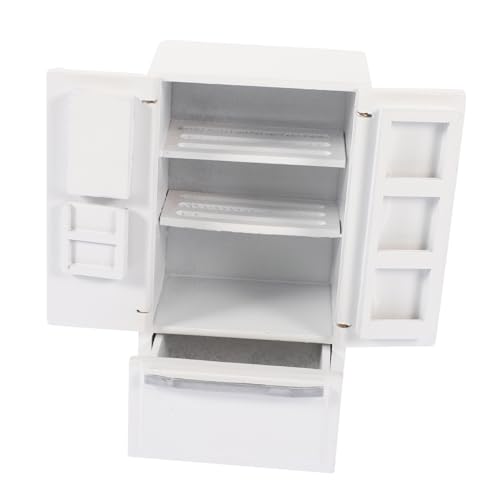 BESTonZON Mini-kühlschränke 12 Maßstab Weißes Holzmodell Puppenmöbel Zubehör Ideal Für Küchen Szenen Doll Furniture Adorn Puppen Kühlschrank Modell Mini Kühlschrank BESTonZON Mini-kühlschränke 12 Maßstab Weißes Holzmodell Puppenmöbel Zubehör Ideal Für Küchen Szenen Doll Furniture Adorn Puppen Kühlschrank Modell Mini Kühlschrank von BESTonZON