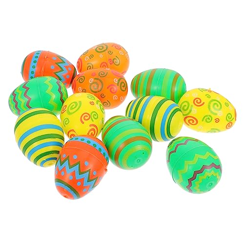 BESTonZON 12 Ostereier Auto Zappelspielzeug Eier Shaker Für Babys Seifenblasenstab Passende Eier Eierparty Basteln Schaumstoff Eier Dinosaurier Eier Eier Eierkorb BESTonZON 12 Ostereier Auto Zappelspielzeug Eier Shaker Für Babys Seifenblasenstab Passende Eier Eierparty Basteln Schaumstoff Eier Dinosaurier Eier Eier Eierkorb von BESTonZON