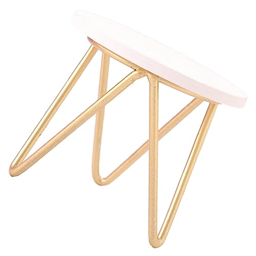 BESTonZON Minitisch 12 Puppenhaus Öbelset Runder Tisch Mit Goldenen Tischbeinen Und Weißer Tischplatte Ideal Für Wohnaccessoires Miniaturmöbel Für Kinderzimmer Und Sammler Nachttisch Klein BESTonZON Minitisch 12 Puppenhaus Öbelset Runder Tisch Mit Goldenen Tischbeinen Und Weißer Tischplatte Ideal Für Wohnaccessoires Miniaturmöbel Für Kinderzimmer Und Sammler Nachttisch Klein von BESTonZON