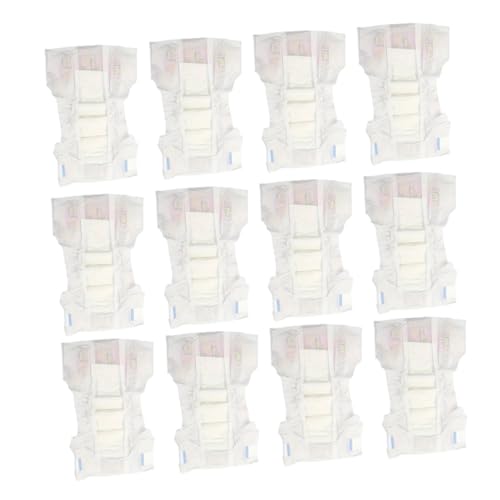 BESTonZON 12 STK Puppen-anziehwindel Hausrequisiten Puppenwindeln Realistisches Babypuppenzubehör Zubehör Für Spielzeugpuppen Puppe Windeln Windeln Für Puppe Rosa PVC von BESTonZON