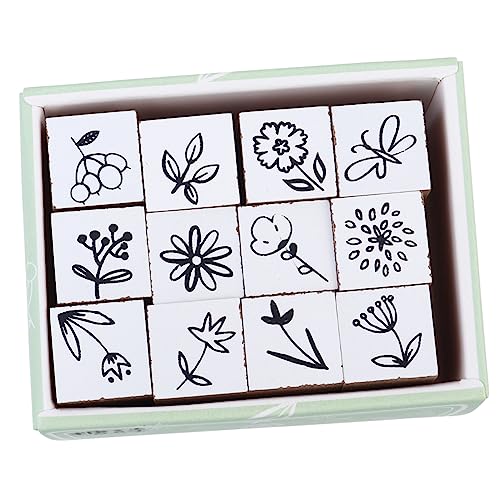 BESTonZON 12 STK Siegel Holzstempel Handbuch Stempel Protokoll von BESTonZON