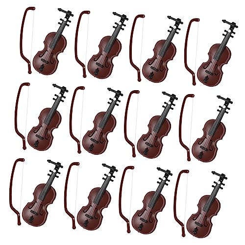 BESTonZON 12sätze Mini Violinenmodell Weihnachtsdeko Miniatur-Instrument Für Kreative Tischdekoration Und Geschenkidee Für BESTonZON 12sätze Mini Violinenmodell Weihnachtsdeko Miniatur-Instrument Für Kreative Tischdekoration Und Geschenkidee Für von BESTonZON