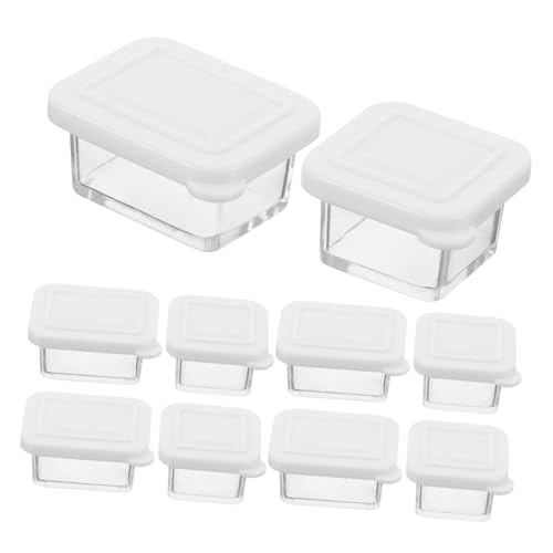 BESTonZON 12 Sätze Puppenhaus-Lunchbox Küchenzubehör für Puppenstuben Zubehör für Puppenhaus Puppenhaus-Kunststoffbehälter Puppenhaus-Ornament Miniaturdekor Mini-Organizer Plastik Weiß BESTonZON 12 Sätze Puppenhaus-Lunchbox Küchenzubehör für Puppenstuben Zubehör für Puppenhaus Puppenhaus-Kunststoffbehälter Puppenhaus-Ornament Miniaturdekor Mini-Organizer Plastik Weiß von BESTonZON