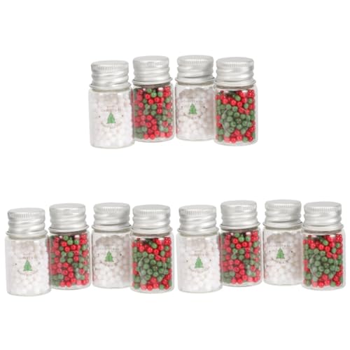 BESTonZON 12 Stck. Teiliges Miniatur Weihnachtsessen Dosen Niedliche Candy Jars für Puppenhaus Dekoration DIY Mini Haus Zubehör für Festliche Szenen und BESTonZON 12 Stck. Teiliges Miniatur Weihnachtsessen Dosen Niedliche Candy Jars für Puppenhaus Dekoration DIY Mini Haus Zubehör für Festliche Szenen und von BESTonZON