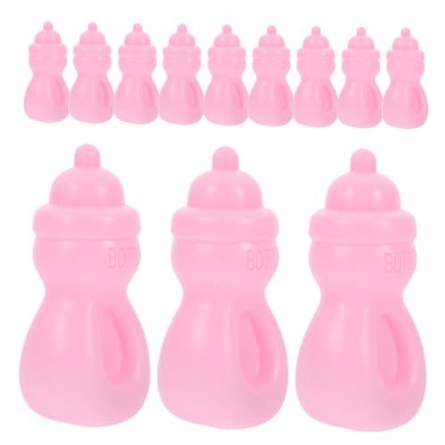 BESTonZON 12 Stück Babyflaschen Babyparty Miniatur Babypuppenflaschen Kinderspielzeug Hausdekor Miniatur Saftflaschen Puppenhaus Spielzeughaus Kunststoff Rosa BESTonZON 12 Stück Babyflaschen Babyparty Miniatur Babypuppenflaschen Kinderspielzeug Hausdekor Miniatur Saftflaschen Puppenhaus Spielzeughaus Kunststoff Rosa von BESTonZON