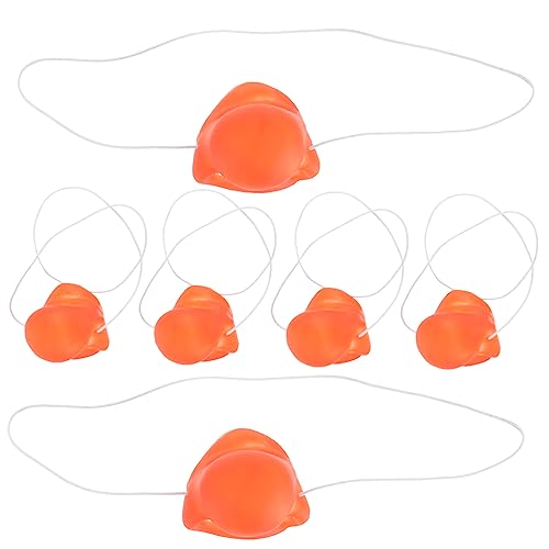 BESTonZON 12 Stück Clownsnase Halloween Costume Halloween Kleidung karnevalsdekoration Fasching Dekoration Costume Halloween blutig Maskerade männlich Karnevalsclown Clown-Kostüm Vinyl rot von BESTonZON