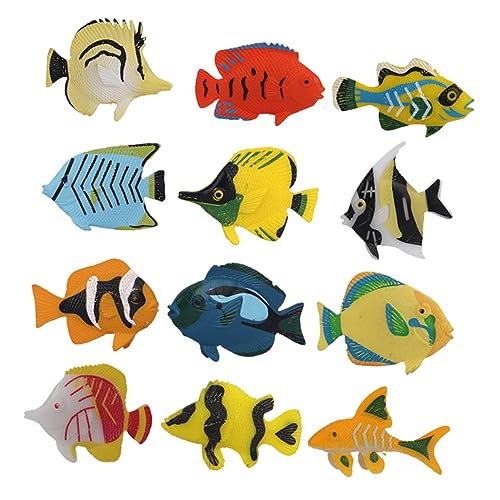 BESTonZON 12 Stück Fischspielzeug Meerestierspielzeug Kinderspielzeug BESTonZON 12 Stück Fischspielzeug Meerestierspielzeug Kinderspielzeug von BESTonZON