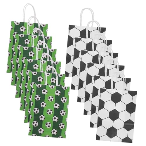 BESTonZON 12 Stück Fußball-party-geschenktüte Lecker Füllstoffe Taschen Fußball Taschen Für Fußballpartys Fußball-goodie-bags Aus Papier Fußball -snacktaschen Beute Kraftpapier BESTonZON 12 Stück Fußball-party-geschenktüte Lecker Füllstoffe Taschen Fußball Taschen Für Fußballpartys Fußball-goodie-bags Aus Papier Fußball -snacktaschen Beute Kraftpapier von BESTonZON