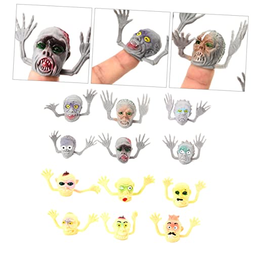 BESTonZON 12 Stück Halloween Finger Betten Kniffliges Halloween-Requisiten Halloween-Parodie- Zombie-Finger-Requisiten PVC von BESTonZON