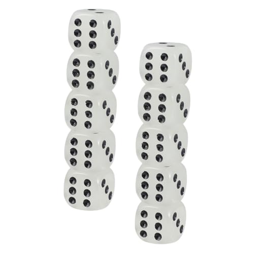 BESTonZON 12 Stück Leuchtende Würfel Spiel-Requisiten Kleine Würfel Würfelspiel Exquisite Würfel Mini-würfel Nachtglühwürfel Leuchtende Requisiten Acryl Black BESTonZON 12 Stück Leuchtende Würfel Spiel-Requisiten Kleine Würfel Würfelspiel Exquisite Würfel Mini-würfel Nachtglühwürfel Leuchtende Requisiten Acryl Black von BESTonZON