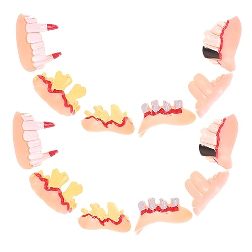 BESTonZON 12 Stück Lustige Halloween Zahnersatz Requisiten Horrific Fake Teeth für Zombie und Vampir Cosplay für Partys und Scherze BESTonZON 12 Stück Lustige Halloween Zahnersatz Requisiten Horrific Fake Teeth für Zombie und Vampir Cosplay für Partys und Scherze von BESTonZON