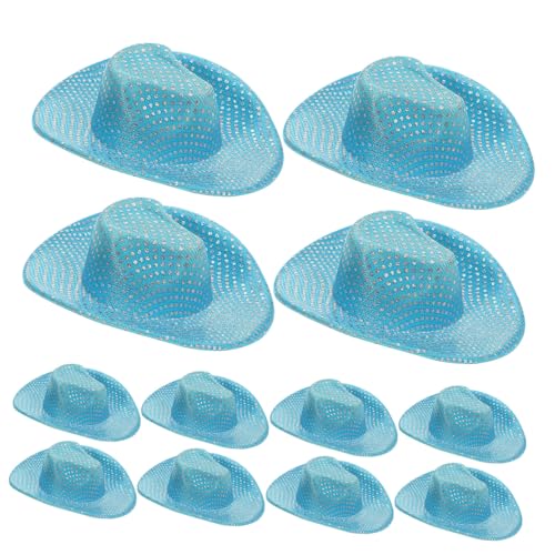 BESTonZON 12 Stück Mini Glitzer Cowgirl Hüte Miniatur Western Cowboy Hüte für Basteln Puppendeko Party Accessoires Vielseitig Einsetzbar für DIY Festival und Haustier Kostümierung BESTonZON 12 Stück Mini Glitzer Cowgirl Hüte Miniatur Western Cowboy Hüte für Basteln Puppendeko Party Accessoires Vielseitig Einsetzbar für DIY Festival und Haustier Kostümierung von BESTonZON