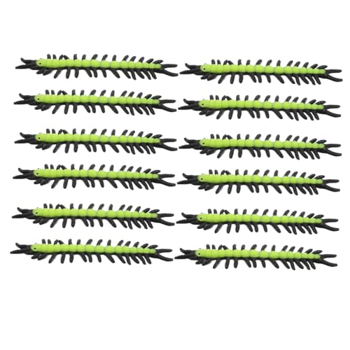 BESTonZON 12 Stück Simulierte Tierspielzeug Toy Centipede Lifelike Fake Centipede Streich für Trick oder Behandlung Hundertfüßer-Streichspielzeug Streichwerkzeuge TPR von BESTonZON