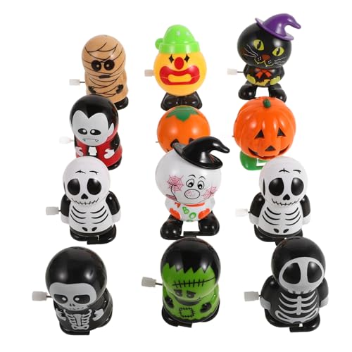 BESTonZON 12 Stück Springendes Zum Aufziehen Uhrwerk Für Halloween- Aufziehspielzeug Für Halloween-aufziehspielzeug Aufzieh Abs von BESTonZON