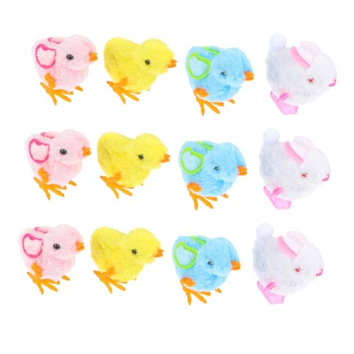 BESTonZON 12 Stück Teiliges Aufziehspielzeug mit Lustigen Hase und Huhn Figuren aus Sicherem Energieeffizient ohne Batterie Fördert Sensorische Fähigkeiten und Farberkennung Zufällige Farbe BESTonZON 12 Stück Teiliges Aufziehspielzeug mit Lustigen Hase und Huhn Figuren aus Sicherem Energieeffizient ohne Batterie Fördert Sensorische Fähigkeiten und Farberkennung Zufällige Farbe von BESTonZON