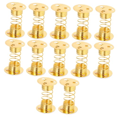 BESTonZON 12 Stück Teiliges Doll Swing Spring Base aus Metall Langlebige DIY Federsockel für Auto Dashboard Schüttelnde Puppenbasis Einfache Montage Kompatibel mit Meisten Spielzeugen von BESTonZON