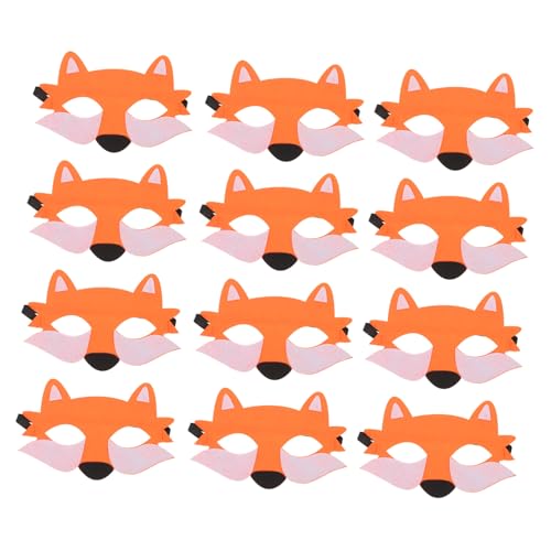BESTonZON 12stücke Wolfsmaske Aus Filz Für Halloween Halbgesichtsmaske Für Tier-cosplay Party-accessoire Aus Vliesstoff Leichte Und Atmungsaktive Kostümmaske Für Kostümpartys Und BESTonZON 12stücke Wolfsmaske Aus Filz Für Halloween Halbgesichtsmaske Für Tier-cosplay Party-accessoire Aus Vliesstoff Leichte Und Atmungsaktive Kostümmaske Für Kostümpartys Und von BESTonZON