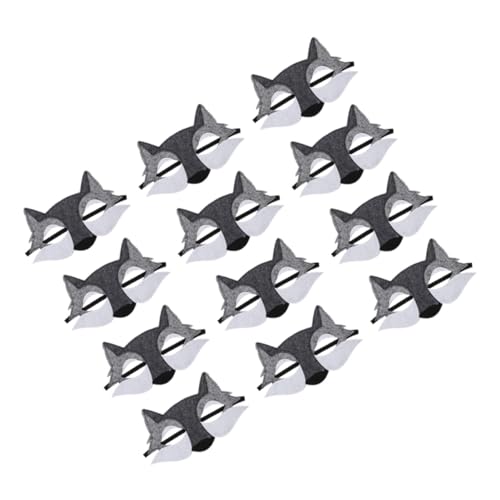 BESTonZON 12stücke Wolfsmaske Halloween Aus Filz Halbgesichtsmaske Für Tierkostüm Wildtiermaske Cosplayzubehör Partyaccessoires Realistische Wolfskopfmaske Gesichtsverkleidung Für BESTonZON 12stücke Wolfsmaske Halloween Aus Filz Halbgesichtsmaske Für Tierkostüm Wildtiermaske Cosplayzubehör Partyaccessoires Realistische Wolfskopfmaske Gesichtsverkleidung Für von BESTonZON