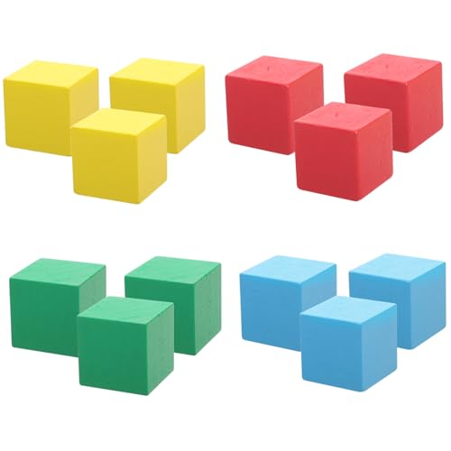 BESTonZON 12 Stück Teiliges Holz Bausteine Bunte Würfel Frühe für Leicht Kreativ Gestaltbar Fördert Farberkennung und Fantasie für Familienspiele BESTonZON 12 Stück Teiliges Holz Bausteine Bunte Würfel Frühe für Leicht Kreativ Gestaltbar Fördert Farberkennung und Fantasie für Familienspiele von BESTonZON