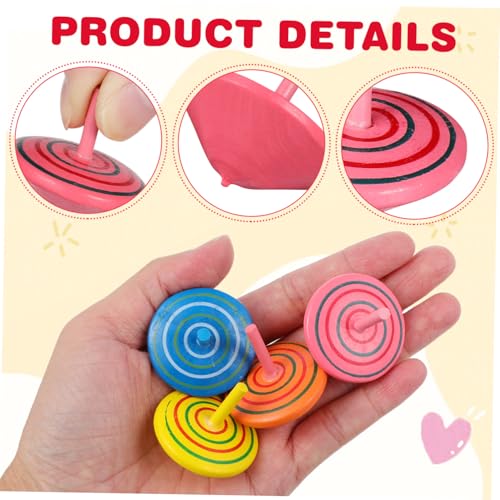 BESTonZON 12 Stück Teiliges Holz Gyro Bunte Drehspielzeug Pädagogisch Stressabbauend für Geburtstag Party Geschenk Jungen Mädchen Kreative Freizeitaktivitäten Zufällige Farbe BESTonZON 12 Stück Teiliges Holz Gyro Bunte Drehspielzeug Pädagogisch Stressabbauend für Geburtstag Party Geschenk Jungen Mädchen Kreative Freizeitaktivitäten Zufällige Farbe von BESTonZON