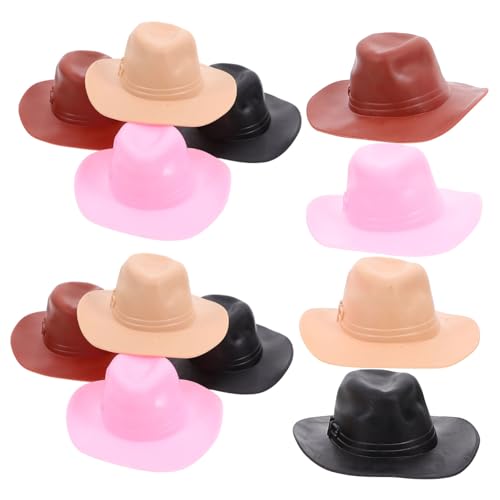 BESTonZON 12 Stück Teiliges Mini Cowboyhut aus Kunststoff Kleine Western Hüte für Puppen DIY Bastelbedarf Geburtstags und Partydekoration Vielseitig Einsetzbar für Miniaturszenen und BESTonZON 12 Stück Teiliges Mini Cowboyhut aus Kunststoff Kleine Western Hüte für Puppen DIY Bastelbedarf Geburtstags und Partydekoration Vielseitig Einsetzbar für Miniaturszenen und von BESTonZON