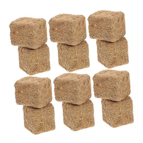 BESTonZON 12 Stück Teiliges Mini Heuballen Realistische Quadratische Miniatur Strohballen Glatte Oberfläche Dekoratives Bauernhof und Puppenhaus Ornament für DIY Szenen und Modellbau BESTonZON 12 Stück Teiliges Mini Heuballen Realistische Quadratische Miniatur Strohballen Glatte Oberfläche Dekoratives Bauernhof und Puppenhaus Ornament für DIY Szenen und Modellbau von BESTonZON