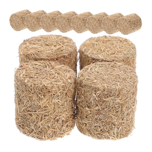 BESTonZON 12 Stück Teiliges Mini Heuhaufen Realistische Miniatur Heuballen für Gartenlandschaftsdekor DIY Bauernhof Szenen Wetterfeste Handliche Hayrick Dekoration BESTonZON 12 Stück Teiliges Mini Heuhaufen Realistische Miniatur Heuballen für Gartenlandschaftsdekor DIY Bauernhof Szenen Wetterfeste Handliche Hayrick Dekoration von BESTonZON